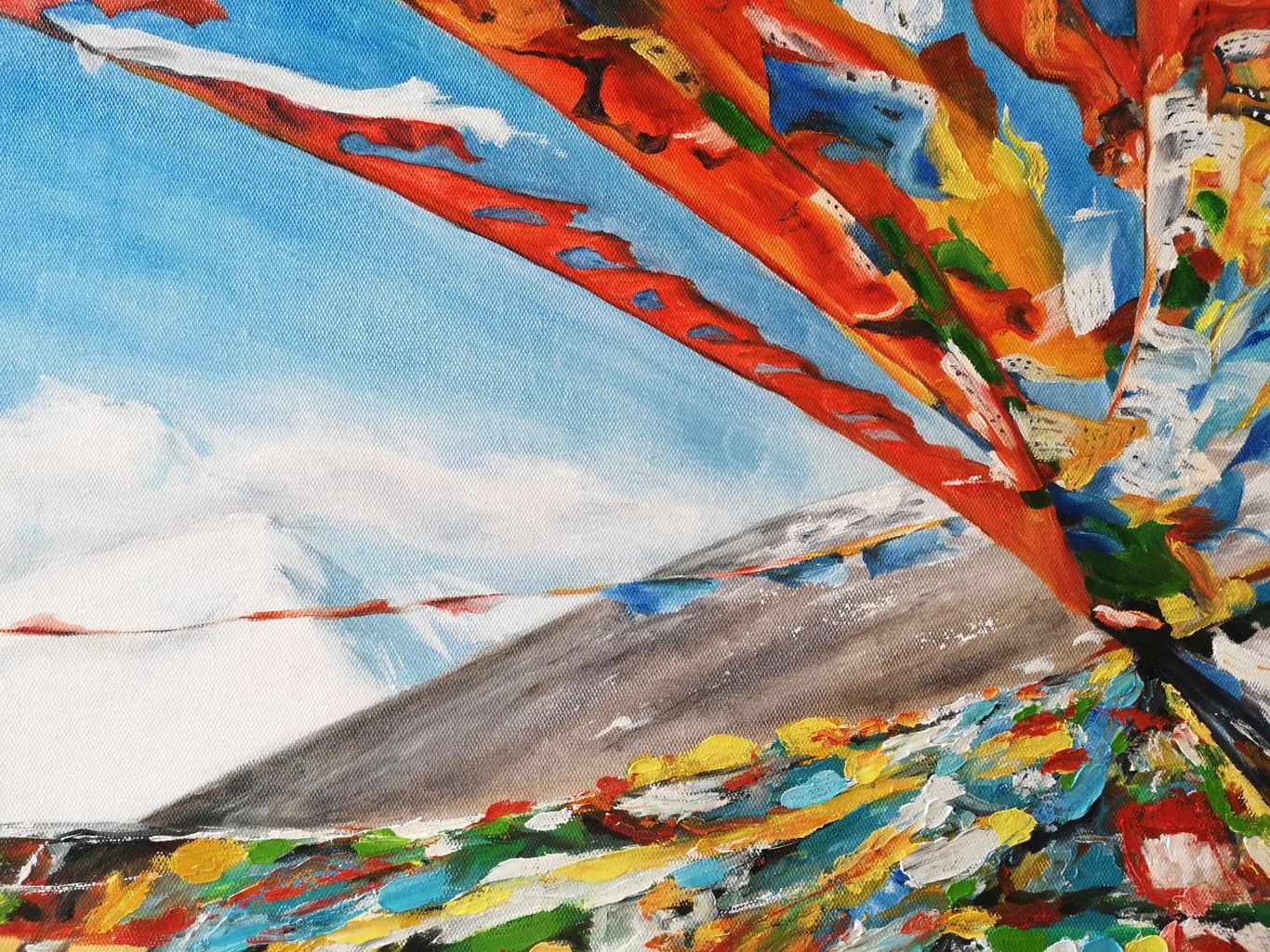 Prayer Flags in the Wind